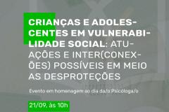 Evento Edepar - crianças e adolescentes em vulnerabilidade 