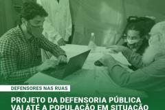 Defensores nas ruas