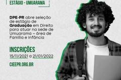 Processo seletivo de estágio para graduandos(as) em Direito
 