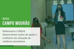 Defensoria e CREAS desenvolvem ações de apoio a mulheres em situação de violência doméstica
