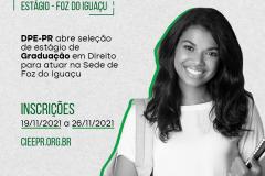 DPE-PR abre vaga de estágio para atuar na sede de Foz do Iguaçu