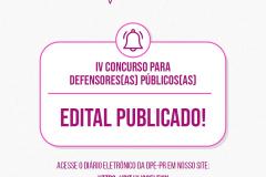 DPE-PR publica edital do IV Concurso para Defensores(as) Públicos(as)