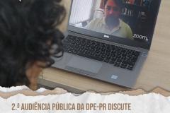 2.ª Audiência Pública da DPE-PR discute direitos de pessoas privadas de liberdade e da população LGBTQIAP+