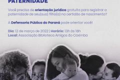 DPE-PR realiza nova etapa do Mutirão de Reconhecimento de Paternidade