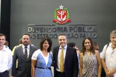 Na parte da manhã, eles estiveram reunidos com o Defensor Público-Geral de SP, Rafael Vernaschi, e com a Assessora da Qualidade de Atendimento, Leila Rocha Sponton.