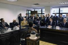 Primeira audiência contou com a participação do defensor público Maurício Faria Júnior.