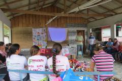Encontro com as pescadoras em Tibicanga.