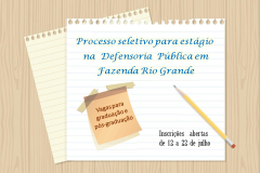 Processo seletivo de estágio em Fazenda Rio Grande
