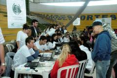 Mutirão de atendimento da DPPR realizado em Paranaguá, em 2014.