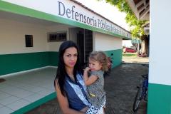 A dona de casa Jéssica Mayara Gomes, de 23 anos, procurou a Defensoria para tentar matricular a filha, de apenas 2 anos, em uma creche do município.