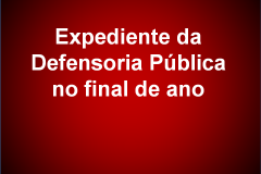 Entre os dias 20/12 e 06/01, o expediente será normal nas sedes, de segunda a sexta, das 12h às 17h. Porém, só serão atendidos casos considerados urgentes, conforme estabelece a Resolução DPG Nº 286/2016, assegurado deste modo o atendimento à população e aos atos processuais.