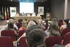 Cerca de 98 conselheiros participaram do evento, que abordou o tema “Garantia dos Direitos Fundamentais e Trabalho em Rede”. 