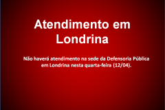 Suspensão de atendimento