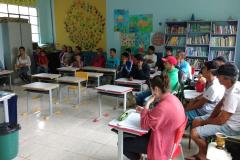 A escola atende 14 estudantes do ensino fundamental. Eles chegaram a ficar sem aulas por 1 mês, no ano passado.
