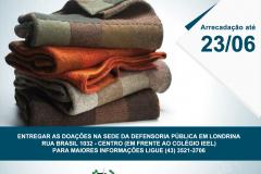 Itens serão destinados a pessoas em situação de vulnerabilidade social atendidas pela instituição