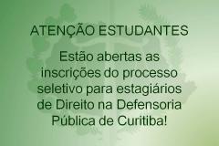 São duas vagas disponíveis no Centro de Atendimento Multidisciplinar (CAM); para ocupa-las, o estudante precisa estar cursando a partir do 5º período, mas para se inscrever, pode estar no 4º período desde que ao ser convocado, esteja no 5º.