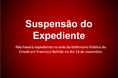 Suspensão do Expediente