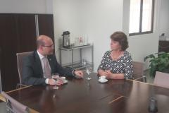 Defensor público-geral, Eduardo Abraão, em reunião com a Deputada Cristina Silvestri 