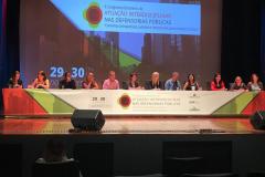 Servidoras das áreas de Serviço Social e Psicologia de diversas sedes apresentaram trabalhos e dividiram experiências no evento.

