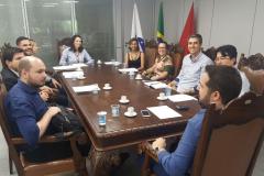Reunião que trataram do projeto.