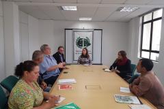 Reunião com os representantes do acampamento da Natureza em Laranjeiras do Sul e acampamento Perobal.