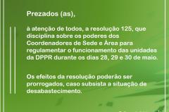 COMUNICAÇÃO | REGULAMENTAÇÃO FUNCIONAMENTO NA CRISE DE ABASTECIMENTO
