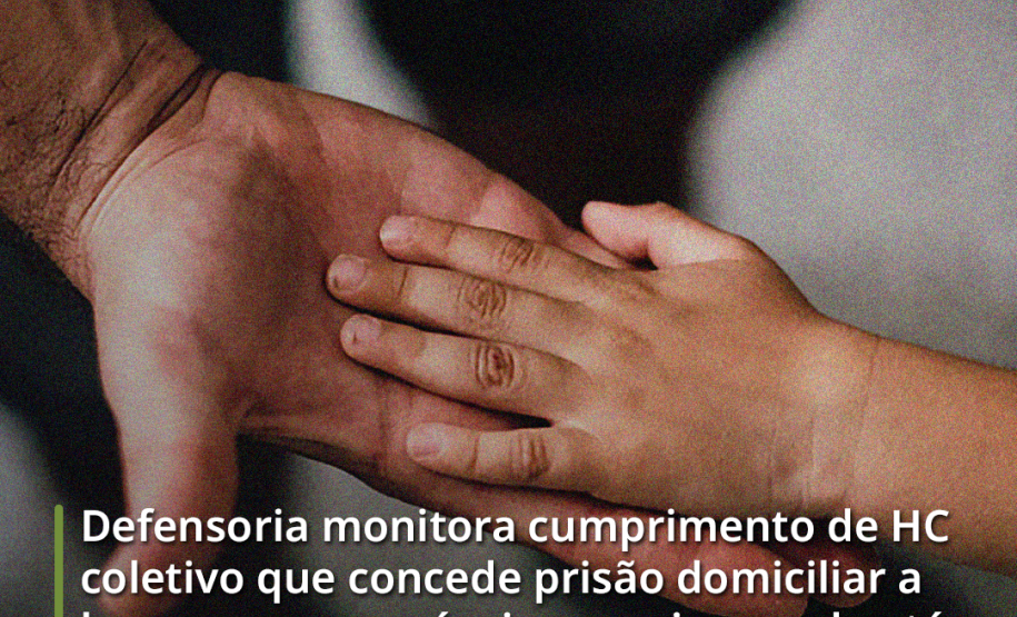 Defensoria monitora cumprimento de HC coletivo que concede prisão domiciliar a homens responsáveis por crianças de até 12 anos ou pessoa com deficiência