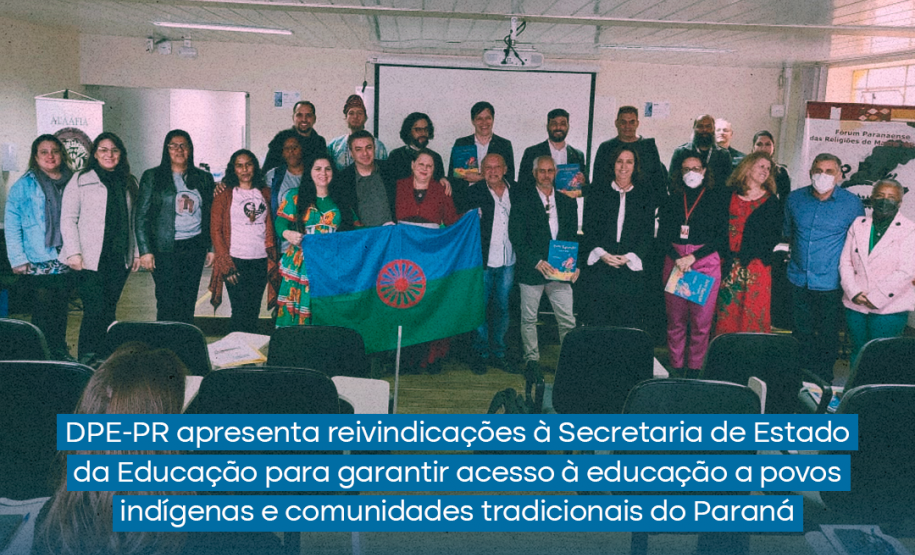 DPE-PR apresenta reivindicações à Secretaria de Estado da Educação para garantir acesso à educação a povos indígenas e comunidades tradicionais do Paraná