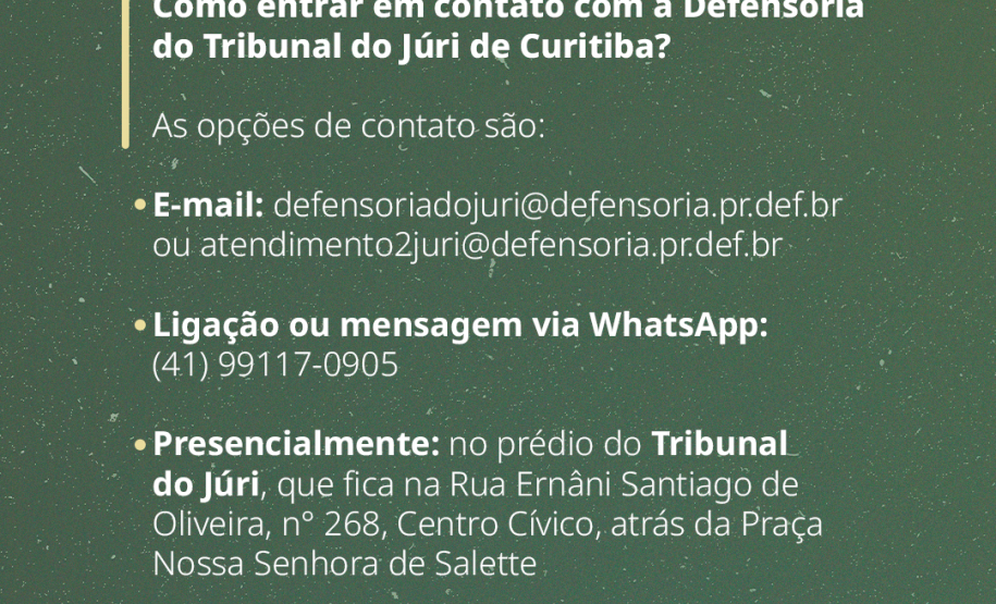 Como é a atuação da Defensoria no Tribunal do Júri?