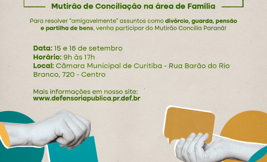 Mutirão Concilia Paraná na CMC