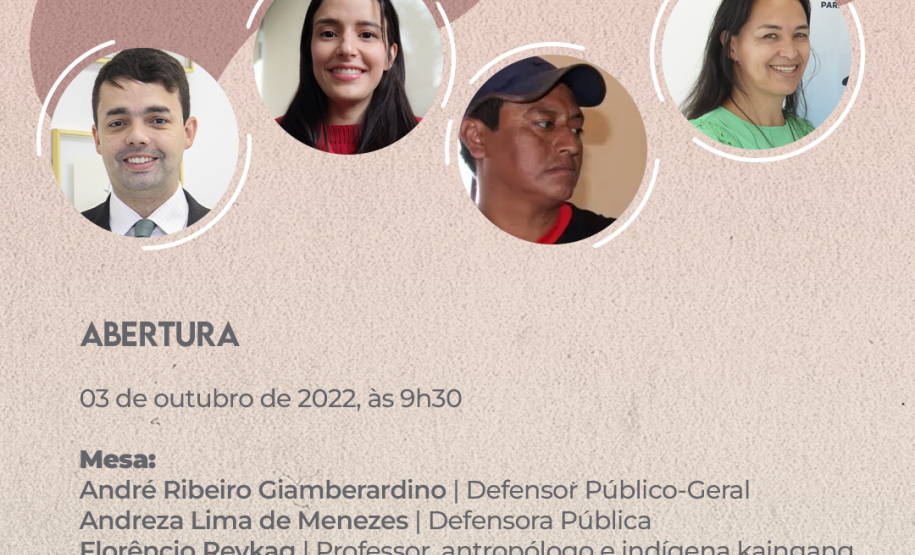 Curso de Capacitação Atendimento a pessoas indígenas acusadas ou condenadas por crimes