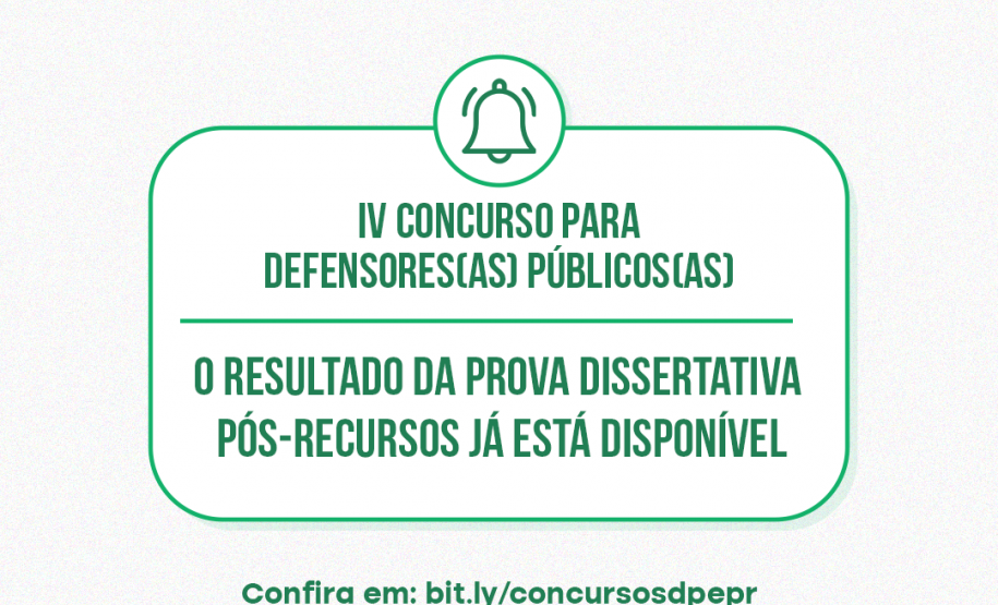 O resultado da prova dissertativa pós-recursos já está disponível