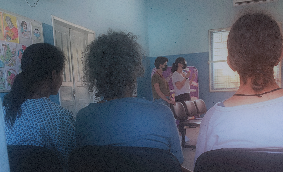 Visitas do NUDEM a hospital-colônia e a penitenciária feminina levam informações sobre a Lei Maria da Penha a mulheres em situação de vulnerabilidade