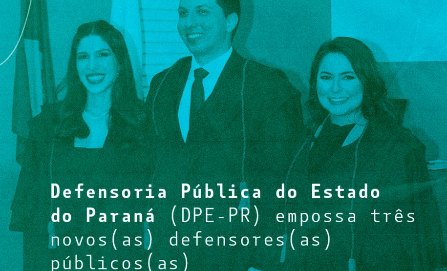 Três novos defensores públicos tomando posse (09/05).