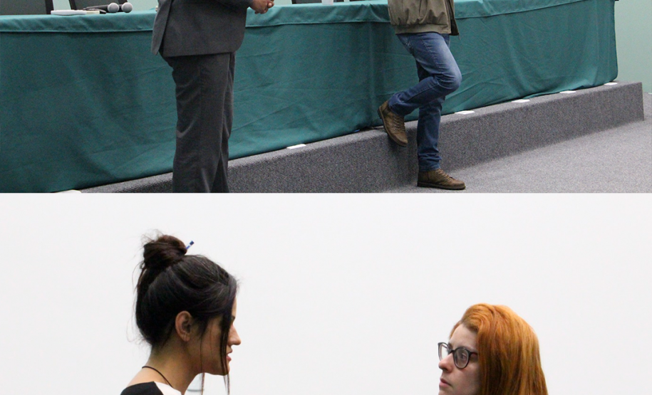 Imagem com fotos do curso sobre a atuação da Defensoria Pública no Tribunal do Júri.