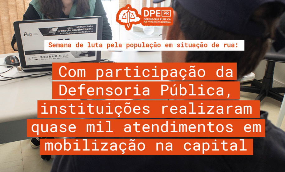 Imagem com foto da 2ª edição da ação itinerante pelas pessoas em situação de rua.