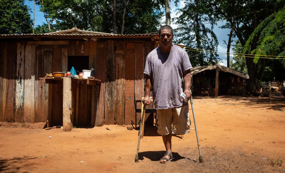 Foto da atuação do NUPIER na aldeia Yvy Okaju, em Guaíra.