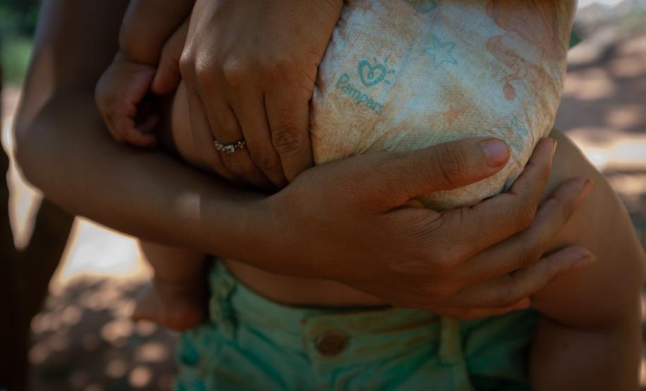 Foto da atuação do NUPIER na aldeia Yvy Okaju, em Guaíra.