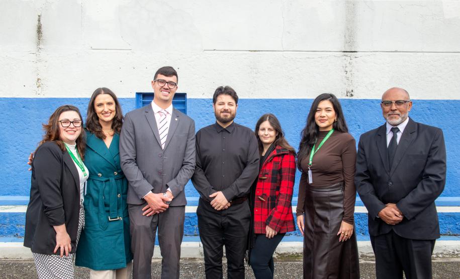 A equipe da Defensoria Pública e do Cartório de Piraquara responsáveis pela edição do Casando Direitos.