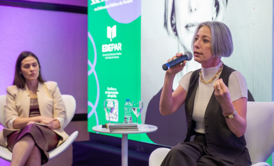 Palestra durante o evento.