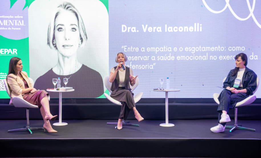 Palestra durante o evento.