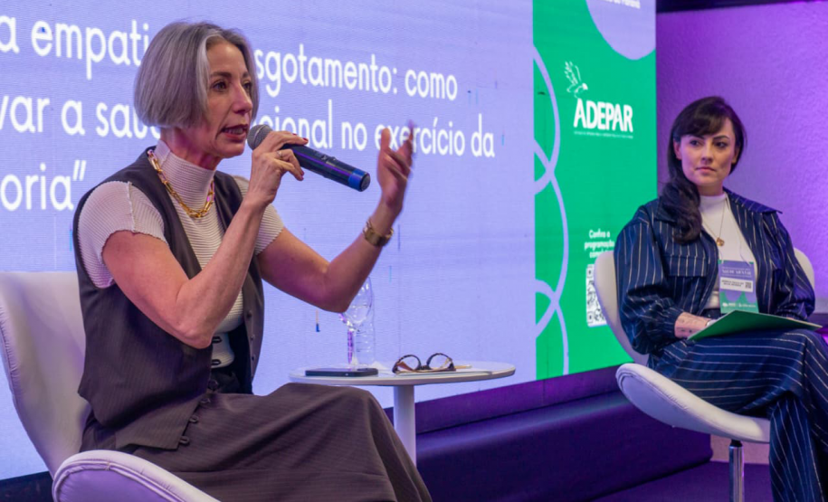 Palestra durante o evento.