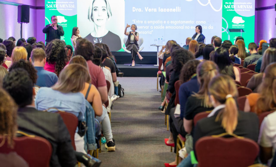 Palestra durante o evento.