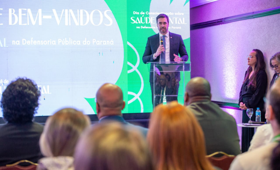 O DPG Matheus Munhoz palestra na abertura.