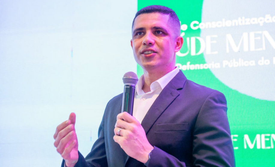 Daniel da Diretoria de Pessoas fala na abertura