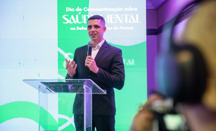 Daniel da Diretoria de Pessoas fala na abertura