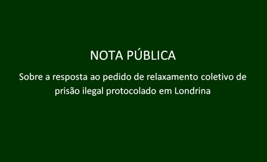 Nota pública.