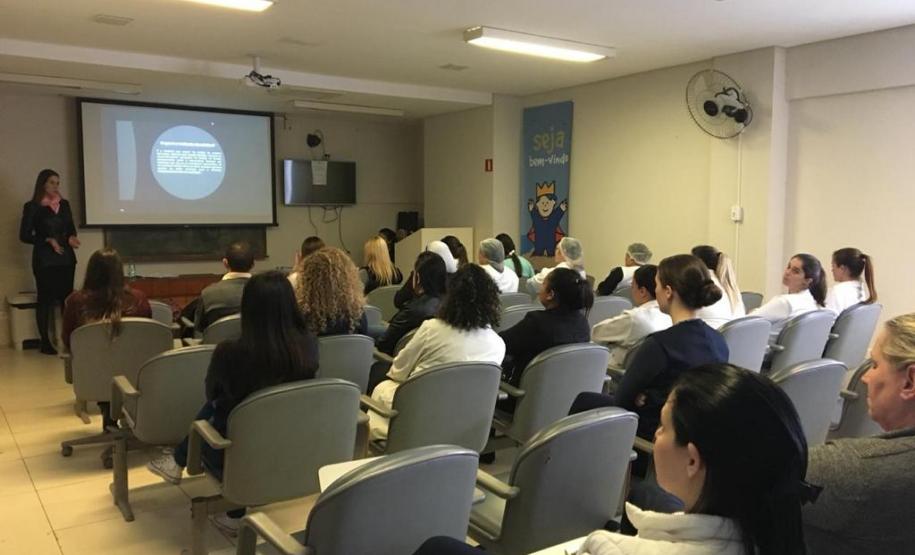 NUDEM ministra na Semana Interna de Prevenção de Acidentes de Trabalho do Hospital Pequeno Príncipe