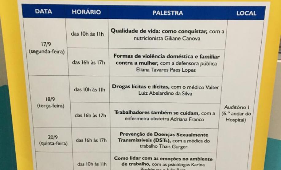 NUDEM ministra na Semana Interna de Prevenção de Acidentes de Trabalho do Hospital Pequeno Príncipe