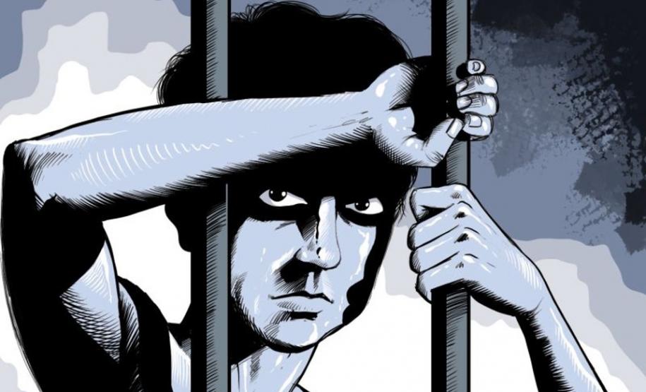 Adolescente encarcerado.